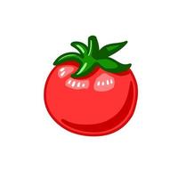 Tomate gesund Lebensmittel. Ernährung Diät zum Vegetarier, vegan. Vektor Illustration im Karikatur Gekritzel Stil