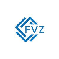 fvz Brief Logo Design auf Weiß Hintergrund. fvz kreativ Kreis Brief Logo Konzept. fvz Brief Design. vektor