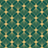 vintage art deco nahtloses muster. Strichzeichnungen geometrische Goldformen. moderne Ornamente-Vektor-Illustration. gatsby retro eleganter hintergrund für stoff, tapeten oder verpackung vektor