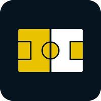Fußballfeld-Vektor-Icon-Design vektor