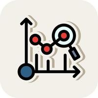 Predictive Analytics-Vektor-Icon-Design vektor