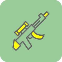 Gewehr-Vektor-Icon-Design vektor