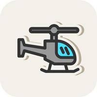 Hubschrauber-Vektor-Icon-Design vektor