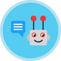 Chatbot-Vektor-Icon-Design vektor