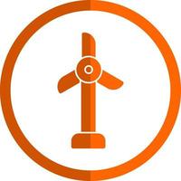 Windturbinen-Vektor-Icon-Design vektor