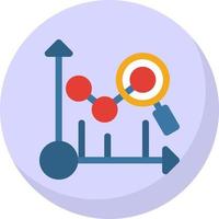 Predictive Analytics-Vektor-Icon-Design vektor