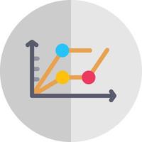 Design mit mehreren Trenddiagramm-Vektorsymbolen vektor