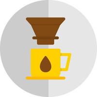 kaffe dripper vektor ikon design