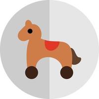 Spielzeugpferd-Vektor-Icon-Design vektor