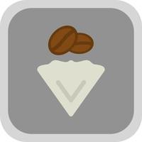 Kaffeefilter-Vektor-Icon-Design vektor