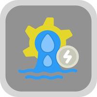 Wasserkraft-Vektor-Icon-Design vektor