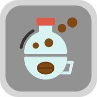 Kaffee-Wissenschaft-Vektor-Icon-Design vektor