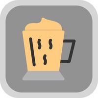Kaffee Latte Vektor-Icon-Design vektor