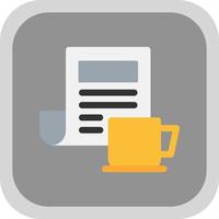 Kaffee-Zeitung-Vektor-Icon-Design vektor