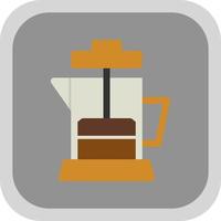 Kaffeepresse-Vektor-Icon-Design vektor