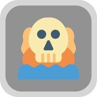 Totenkopf-Insel-Vektor-Icon-Design vektor