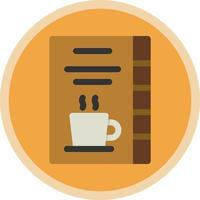 Kaffee-Karten-Vektor-Icon-Design vektor