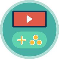 Spiel Streaming Vektor Symbol Design