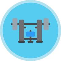 Gewichtsbalken-Vektor-Icon-Design vektor
