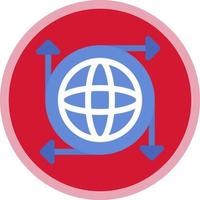 globales Infrastruktur-Vektor-Icon-Design vektor