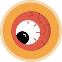 skrämmande eyeball vektor ikon design