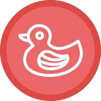 Gummi-Ente-Vektor-Icon-Design vektor