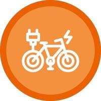 elektrisch Fahrrad Vektor Symbol Design