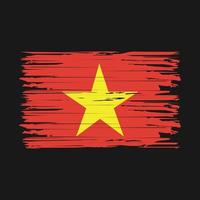 Pinselstriche der Vietnam-Flagge vektor