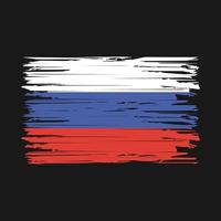 russland flagge pinselstriche vektor