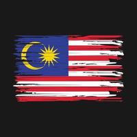 Pinselstriche der malaysischen Flagge vektor