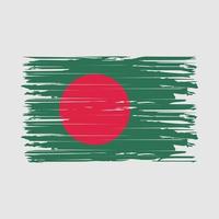 bangladesh flagga penseldrag vektor