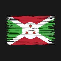 Burundi-Flaggen-Pinselstriche vektor
