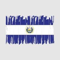 el salvador flagga borsta vektor illustration