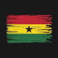 ghana flag pinselstriche vektor