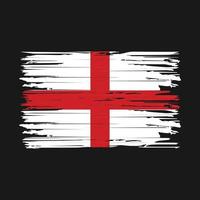 England Flagge Pinselstriche vektor