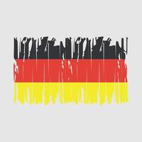 deutschland flag pinsel vektor illustration