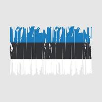 estland flagga borsta vektor illustration