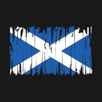 Schottland-Flaggenpinsel-Vektorillustration vektor