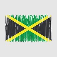 jamaika flagge bürste vektor