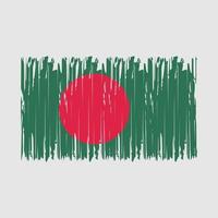 bangladesh flaggborste vektor