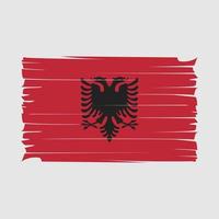 Albanien flagga vektor