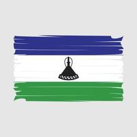 lesotho flagga vektor