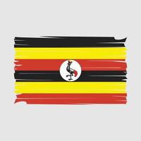 uganda flagge vektor