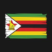 zimbabwe flaggvektor vektor