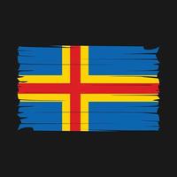 åland öarna flagga vektor