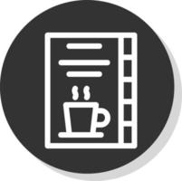 kaffe kort vektor ikon design