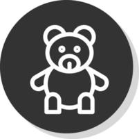 Teddy-Vektor-Icon-Design vektor