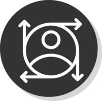 Benutzervorhersagen Vektor-Icon-Design vektor