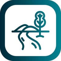 Fluss Landschaft Vektor Symbol Design