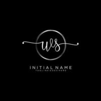 Initiale ws feminin Logo Sammlungen Vorlage. Handschrift Logo von Initiale Unterschrift, Hochzeit, Mode, Schmuck, Boutique, Blumen- und botanisch mit kreativ Vorlage zum irgendein Unternehmen oder Geschäft. vektor